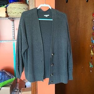 Oversized Button Front Cardigan
